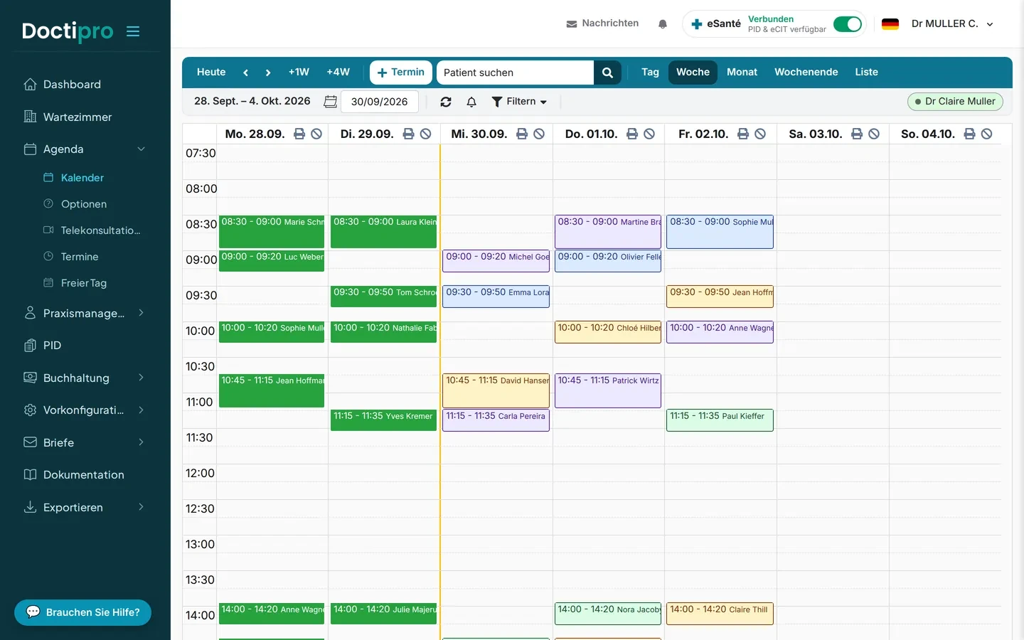 Kalender & Termine — Doctipro