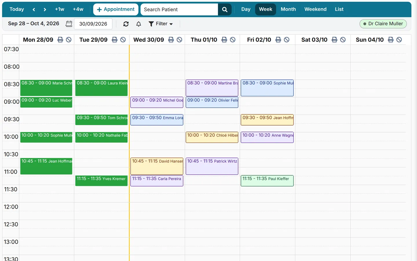 A calendar that fills itself.
